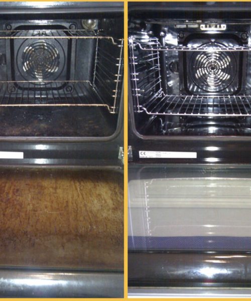 oven before and after - Skyline Cleaning